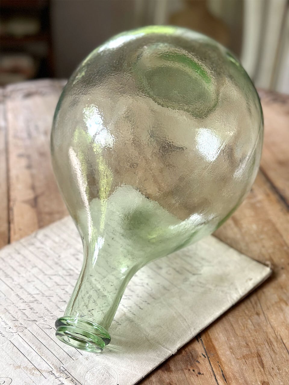 超特大　デミジョンボトル　フラワーベース　横幅45 縦65 アンティーク 超特大 デミジョンボトル フラワーベース 横幅45 縦65 アンティーク