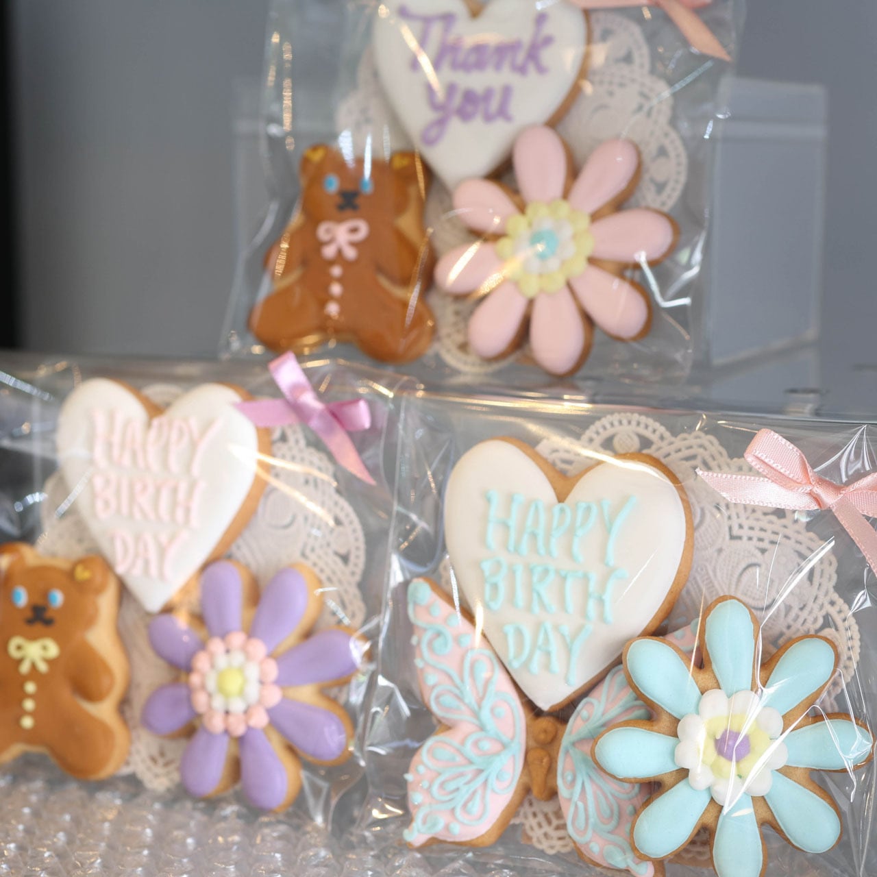 アイシングクッキー（Thank you/Heart/Bear） | everyday cake shop.