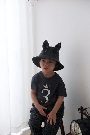 【即納/送料無料】Number Tee for / charcoal