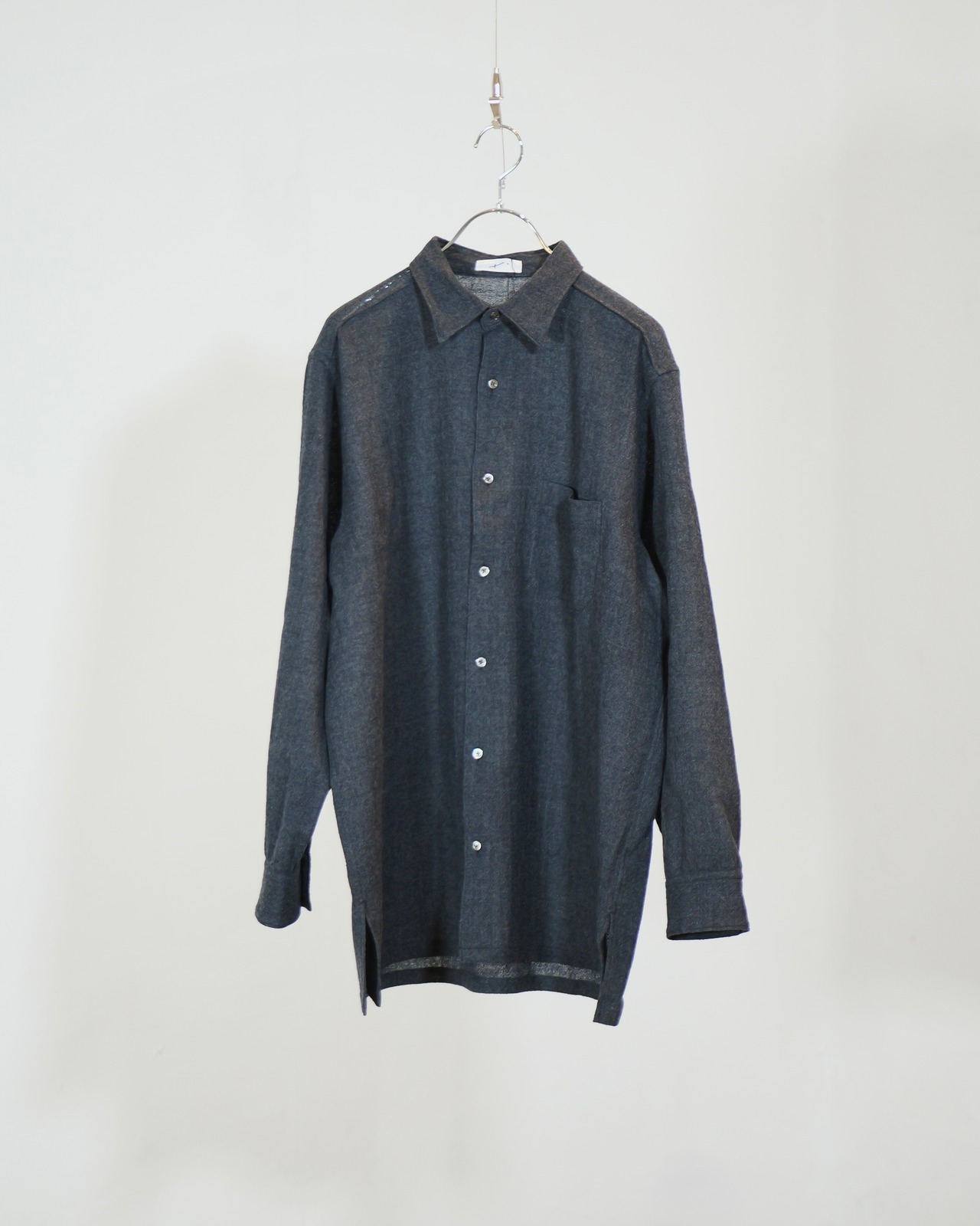 METHO - Single yoke shirt / charcoal