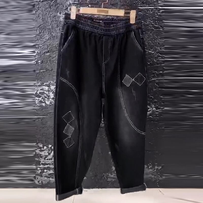 ジーンズ 薄手パンツ 大きめサイズ ウィンター 冬物 ミックスインファッション24971827170