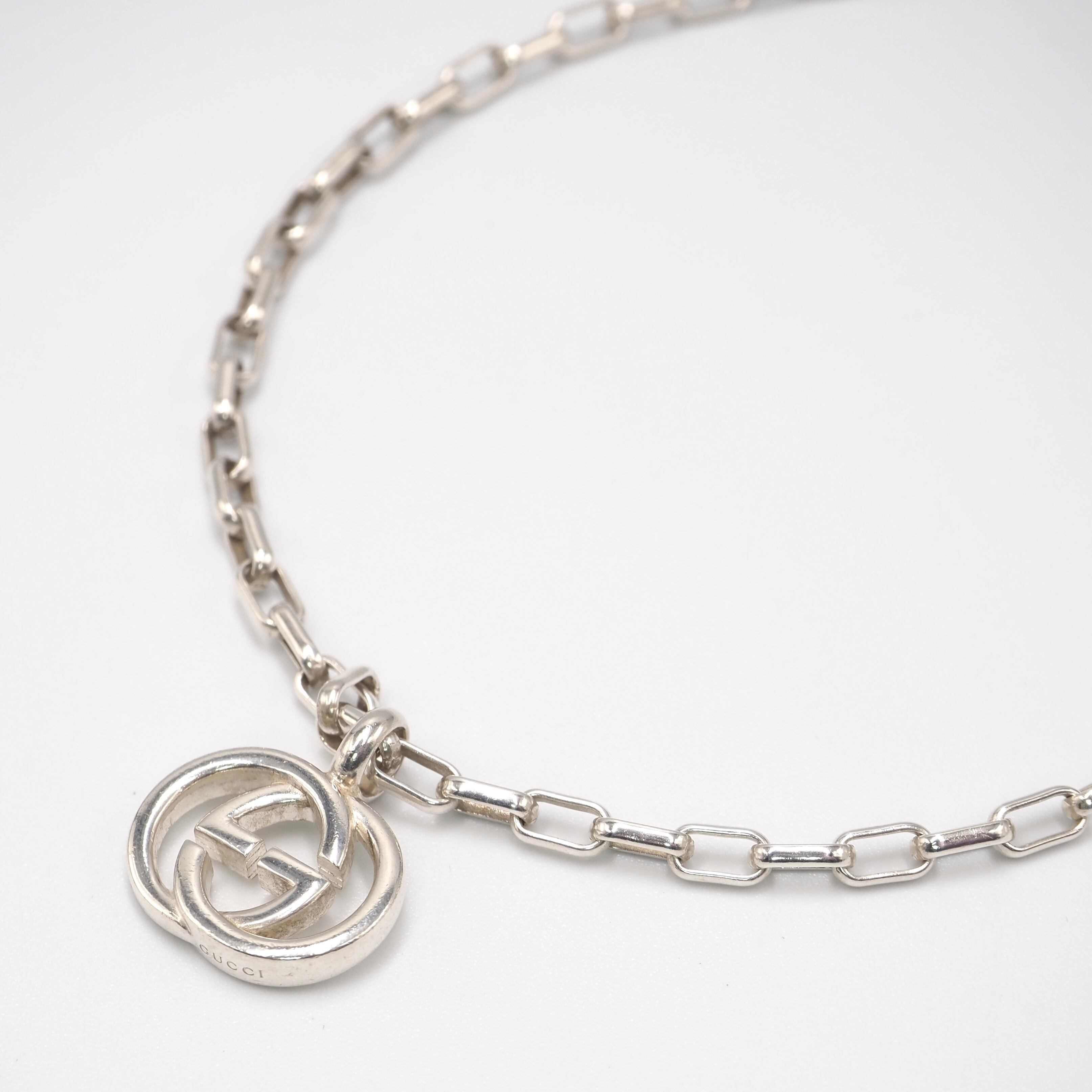 GUCCI インターロッキングG ネックレス シルバー925 グッチ