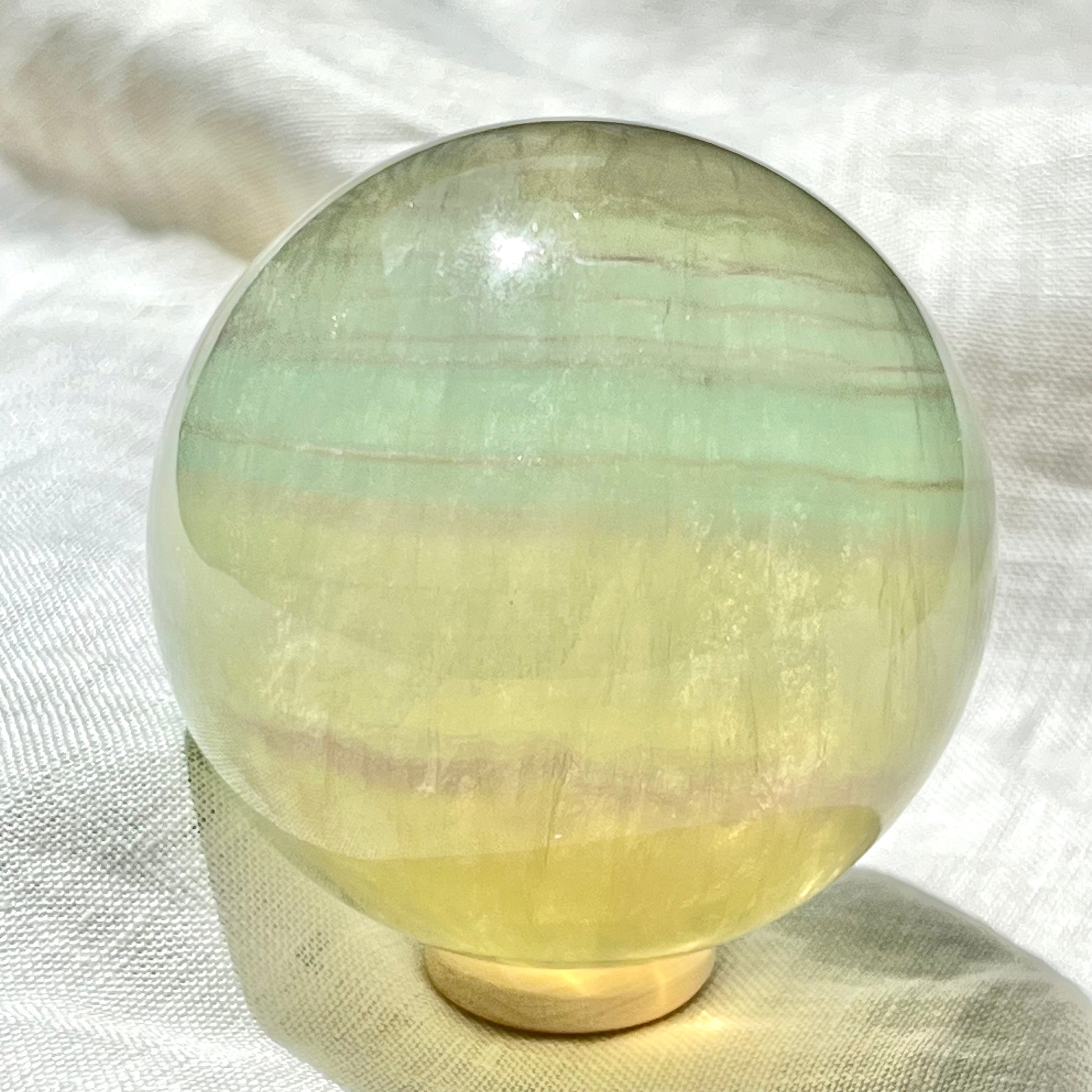 グリーン桜瑪瑙 スフィア フラワーアゲート 天然石 | Pay ID