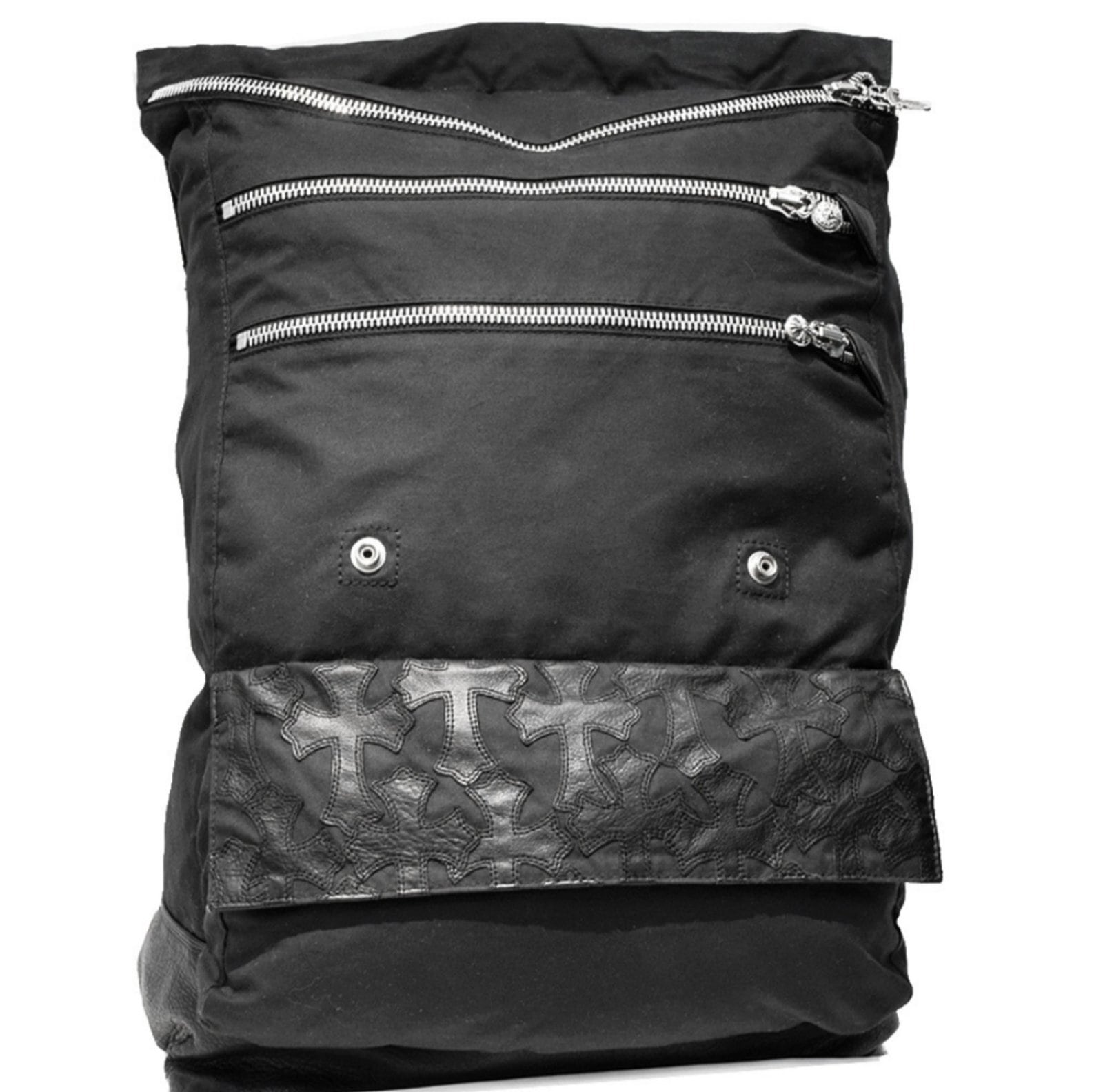 CHROME HEARTS クロムハーツ レザー コットン バックパック リュック