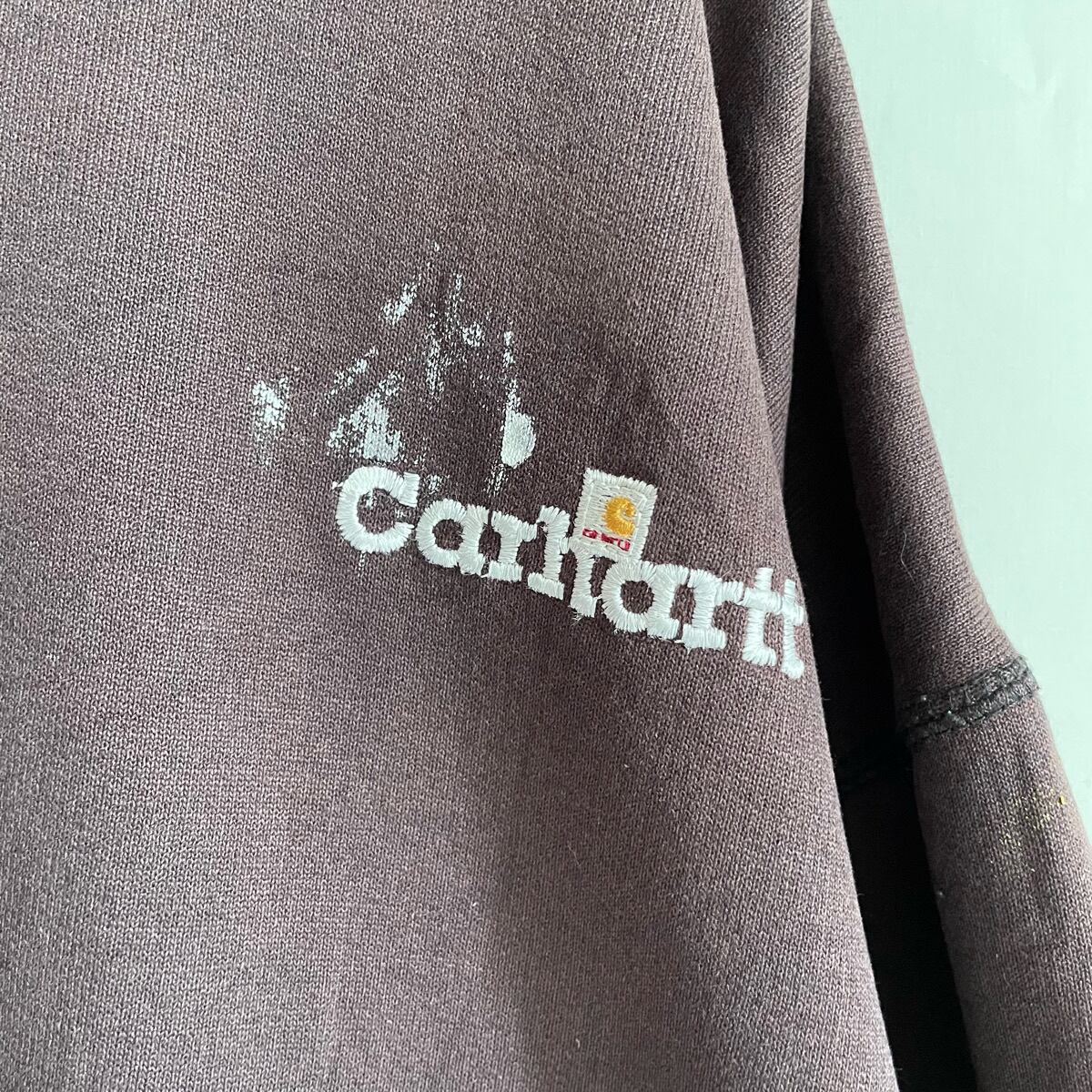 90s Carhartt スウェット 古着 カーハート トレーナー 茶 ブラウン 