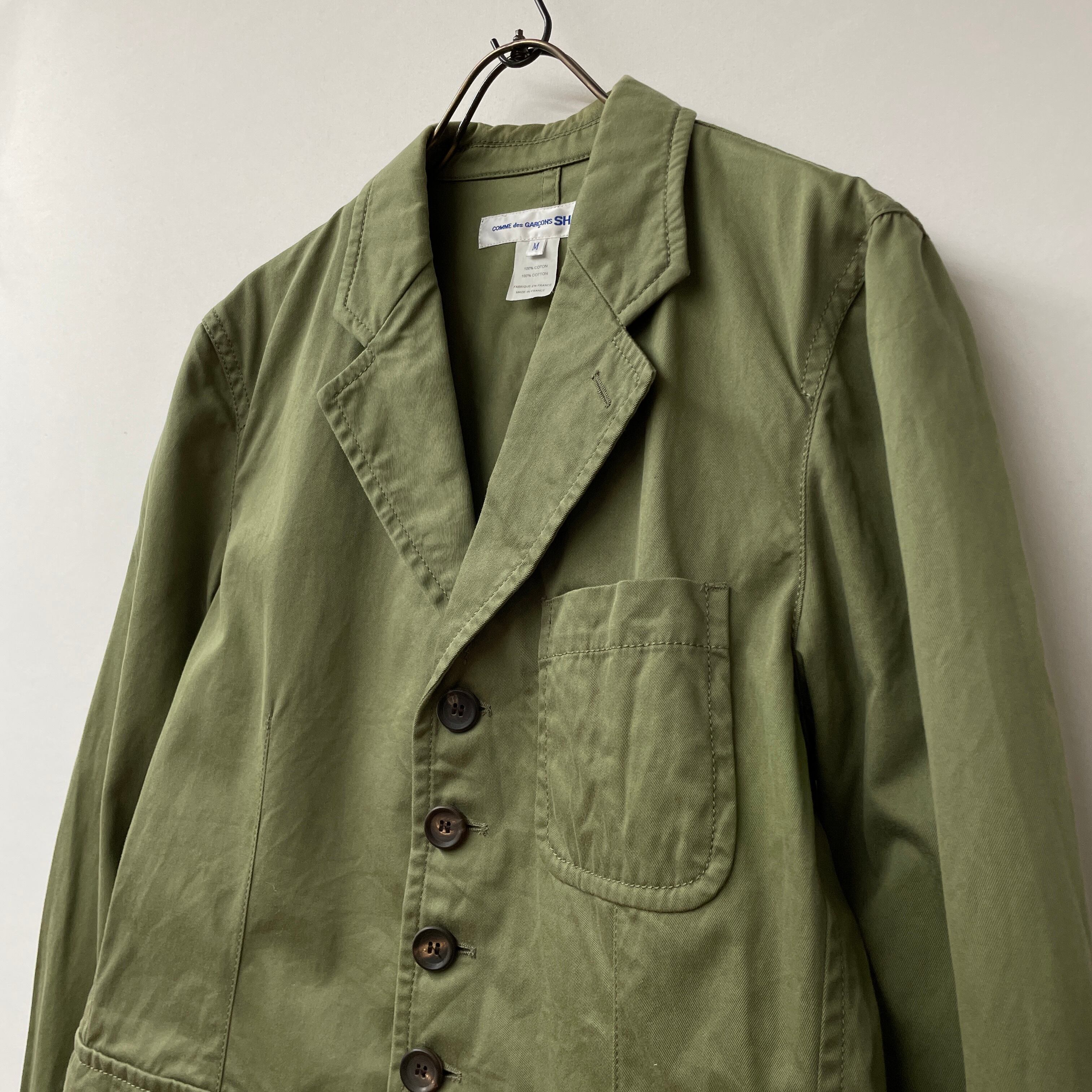 COMME des garçons SHIRT コムデギャルソン 5つボタンテーラードジャケット