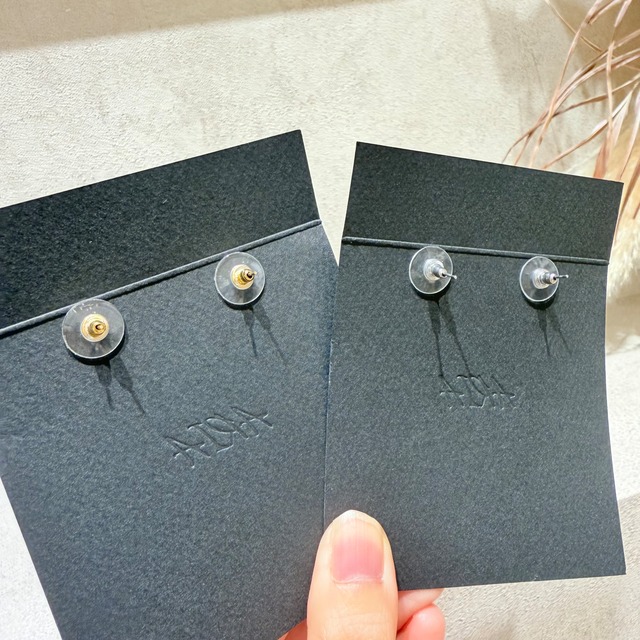 【ホタルガラス】ロングピアス　BOX付　(A40-124)③.④