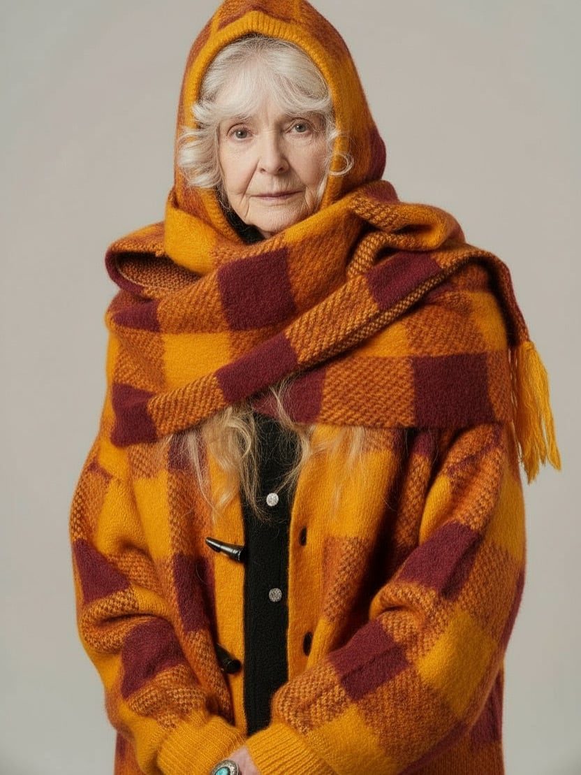 Moist Hoodie Poncho/Honey | AMBERGLEAM