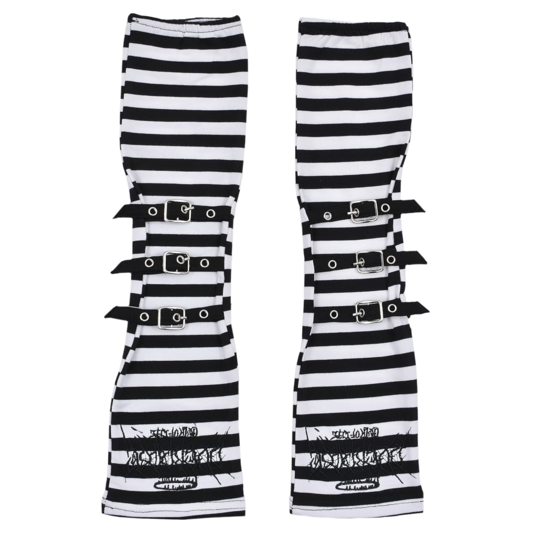 サブカル刺繍 ボーダー3ベルトアームウォーマー | VOLCAN&APHRODITE