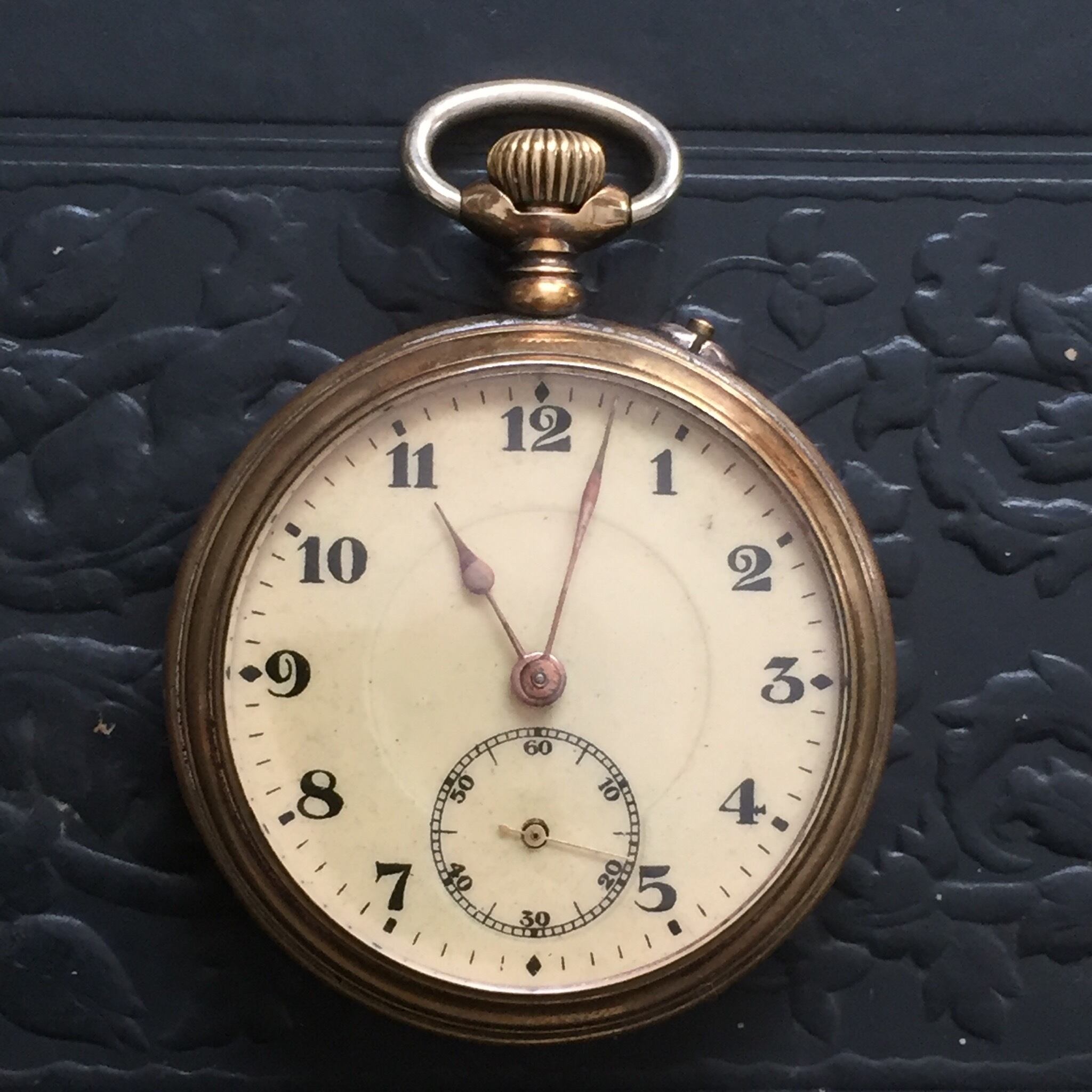 Yellow Dial Pocket Watch