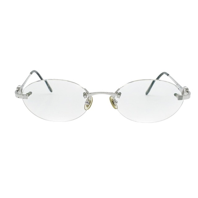 Luxury ◇ Cartier Rimless Single-Point Eyeglasses and Sunglasses with C Motif, Silver, for Men, Women, and Unisex