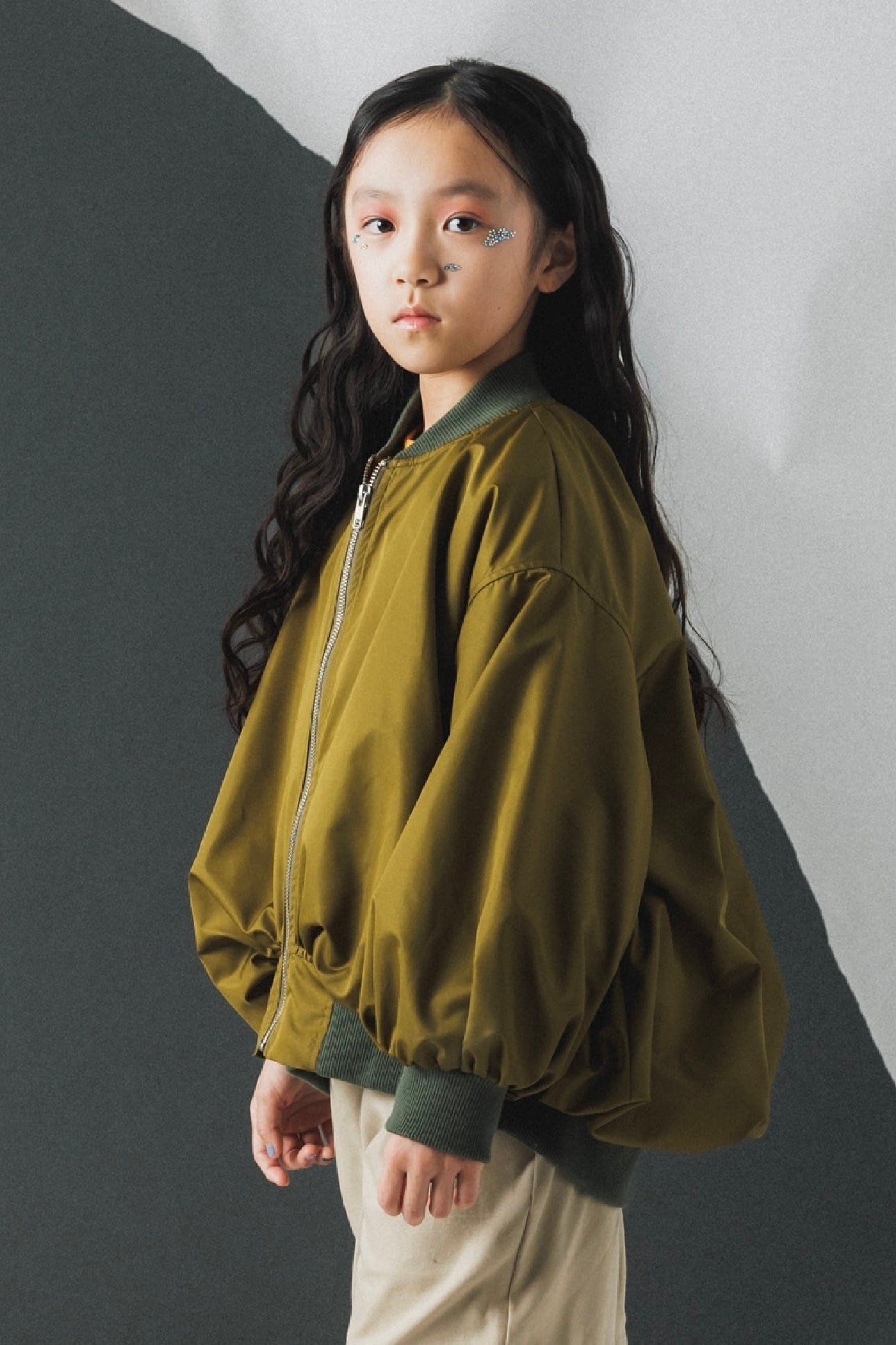 【 nunuforme 26AW 】 バルーンジャケット / 23-nf26-130-033 / Khaki / KIDS