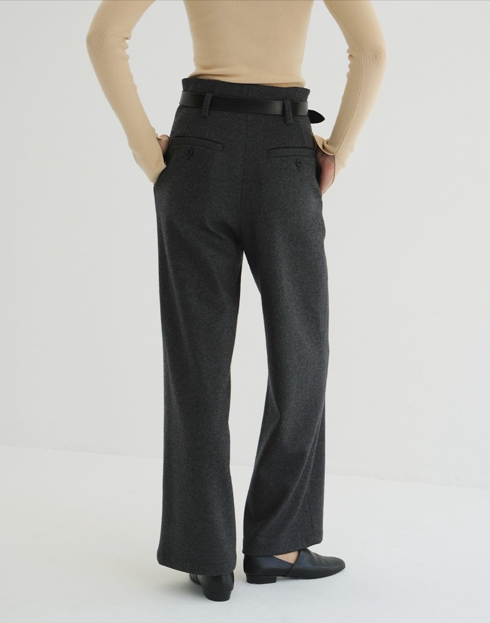 CLANE HIGH WAIST WIDE PANTS | FLICKA ASHIYA