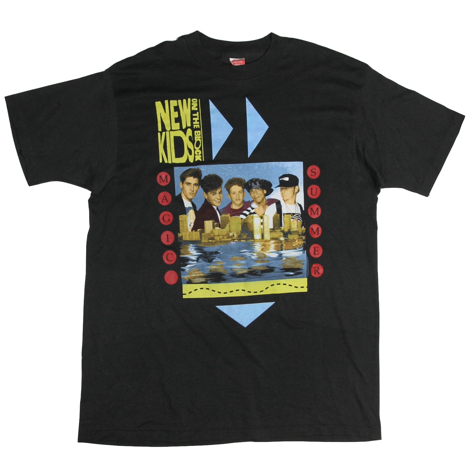 USED【XL】Vintage 90s NEW KIDS ON THE BLOCK Magic Summer Tee / Royal First Class ©1990