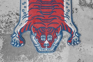 Tibetan Tiger Rug 《Sサイズ•ウール・オリジナル3・ブレイブリーオブネパール500》チベタンタイガーラグ