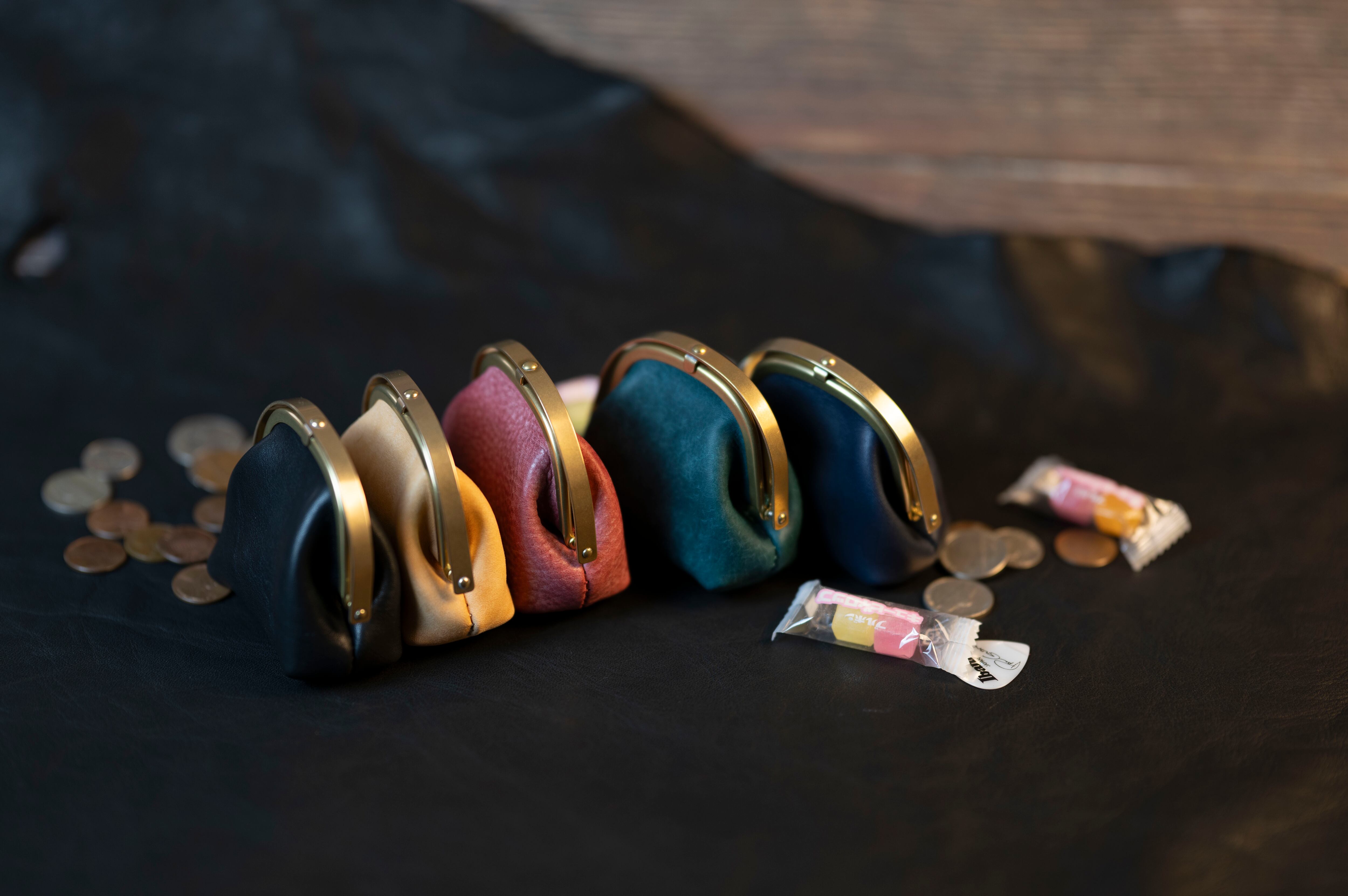 soul;solid】Brass clasp シリーズ ”ワンタッチ真鍮がま口