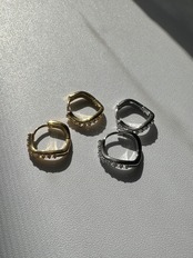 SS キラメロープフープピアス