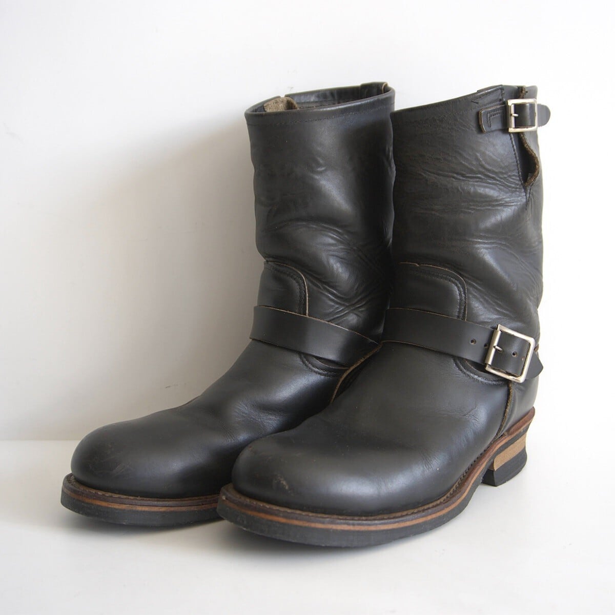 茶芯】REDWING【2268/エンジニアブーツ】US8.5 ブラック レッド