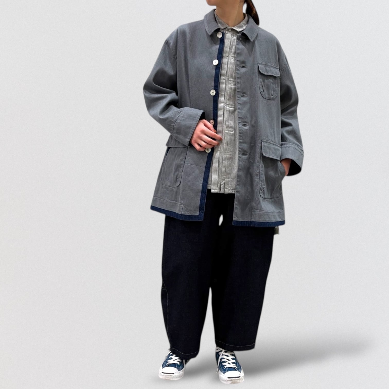 Co's 8.5oz stretch denim balloon pants | CoCo Cuore