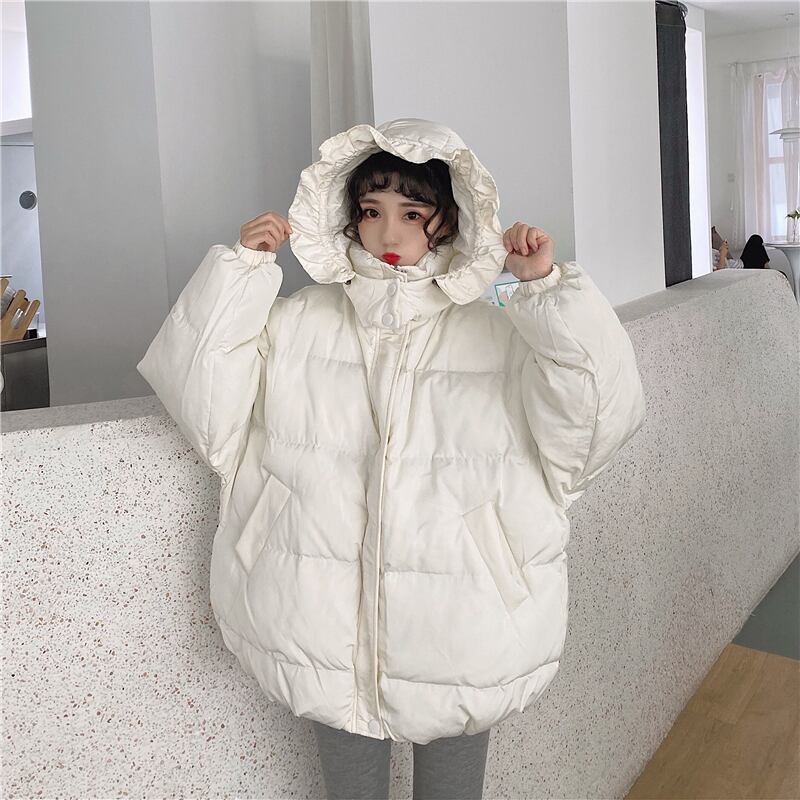 フードオータムウィンタージャケット ルーズコート コットン 大人ガーリー スウィート キュート カジュアル 秋物 冬物 萌量不足38870495291