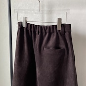 【受注予約:9月上旬入荷予定】フェイクスウェードAラインSK/チャコールブラウン