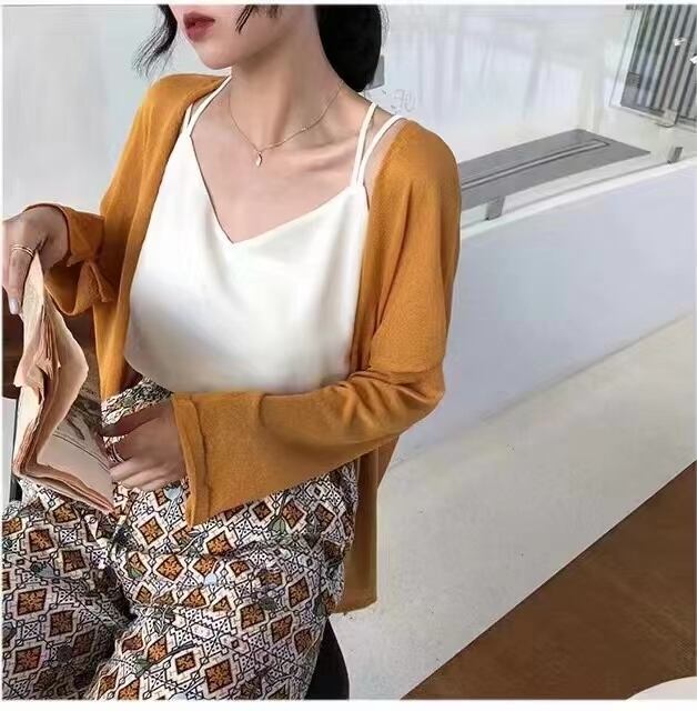 バッククロス カラーシャイニーキャミソール　AJ2205-908