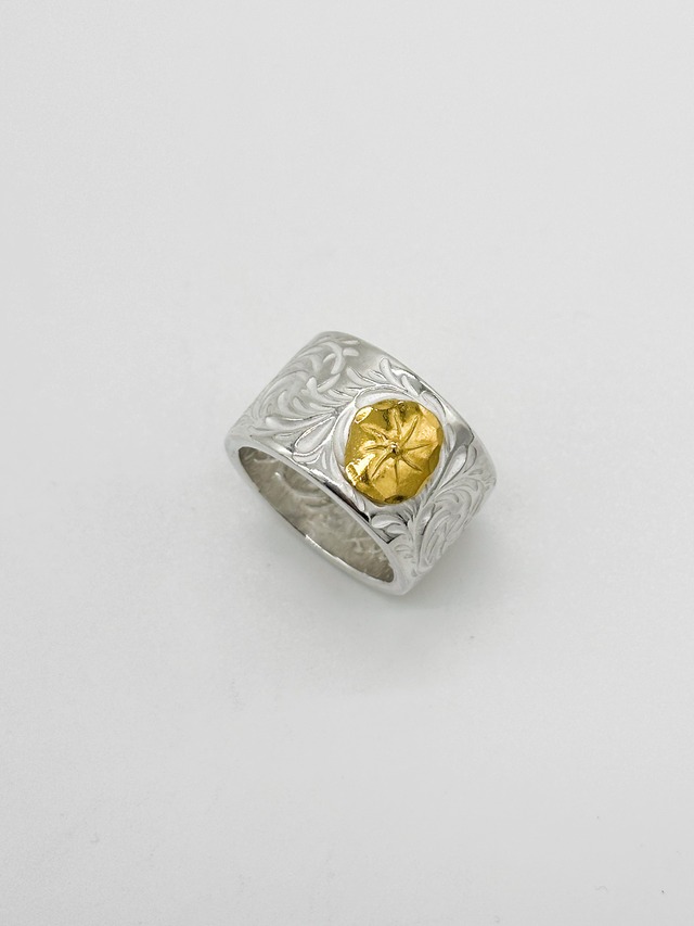STUDIO T&Y RC02-K2406 KARAKUSA Ring L with Gold Point L