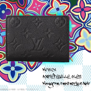 ルイ・ヴィトン：ポルトフォイユ・クレア／モノグラム・アンプラント／ノワール／ミニ財布／M80151型／LOUIS VUITTON cuir Monogram Empreinte Noir PORTEFEUILLE CLÉA CLÉA WALLET