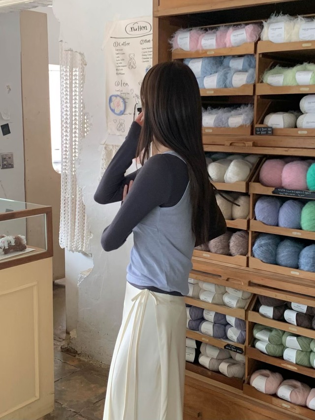 (予約) signature / Make layered skirt 1color