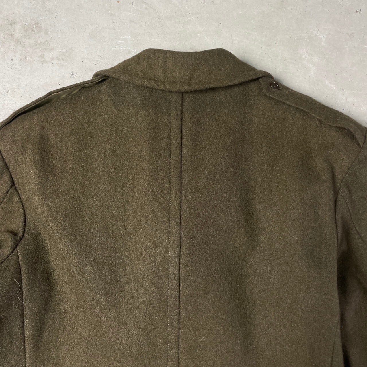 50年代 フランス軍 ウールPコート ハーフコート メンズXL相当 古着 50s 