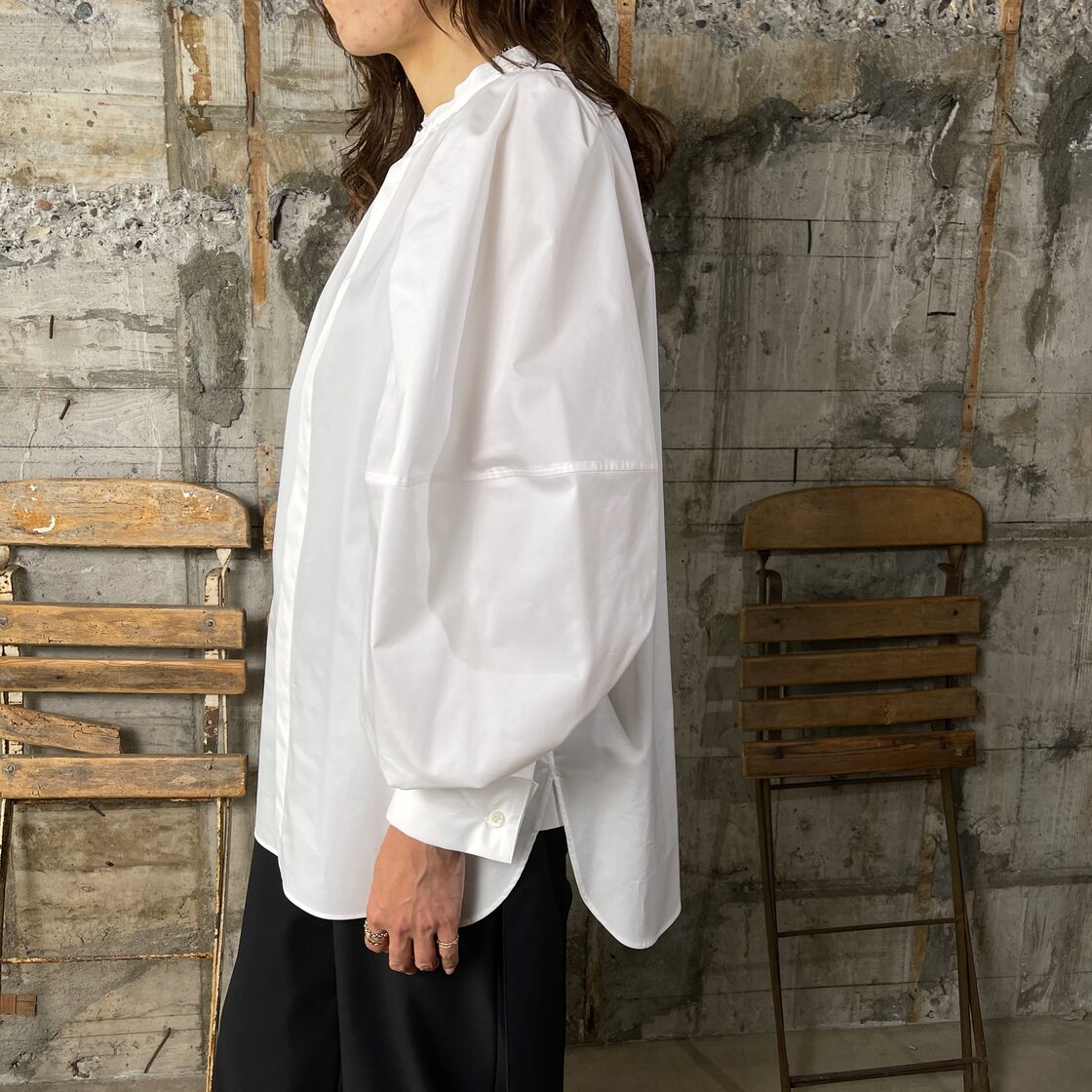 HYKE【ハイク】T/C BALLOON SLEEVE BLOUSE (15203) | Pay ID 