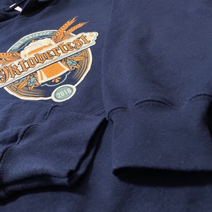 【GILDAN】プリント Oktoberfest Old Chicago スウェット パーカー フーディー hoodie M オクトーバーフェスト US古着