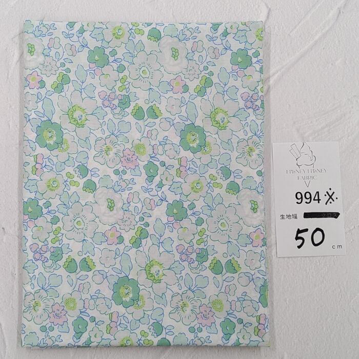 《994》◆輸入 リバティ LIBERTY タナローン カットクロス ハギレ ※説明欄確認要