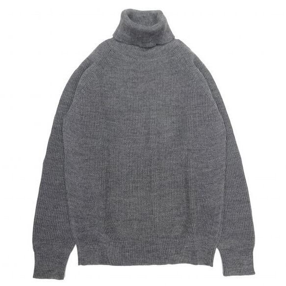 VINCENT ET MIREILLE (ヴァンソン エ ミレイユ) TURTLE NECK SWEATER 8GG AZE グレー
