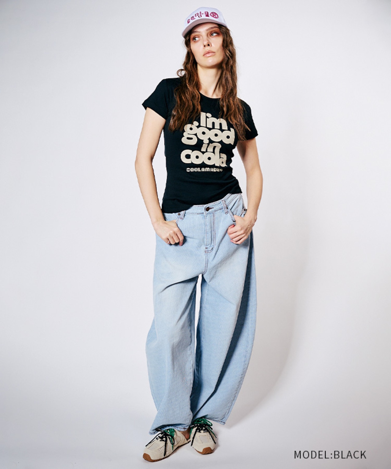 COOLA GoodプリントコンパクトTシャツ (BLACK) CQ-48140