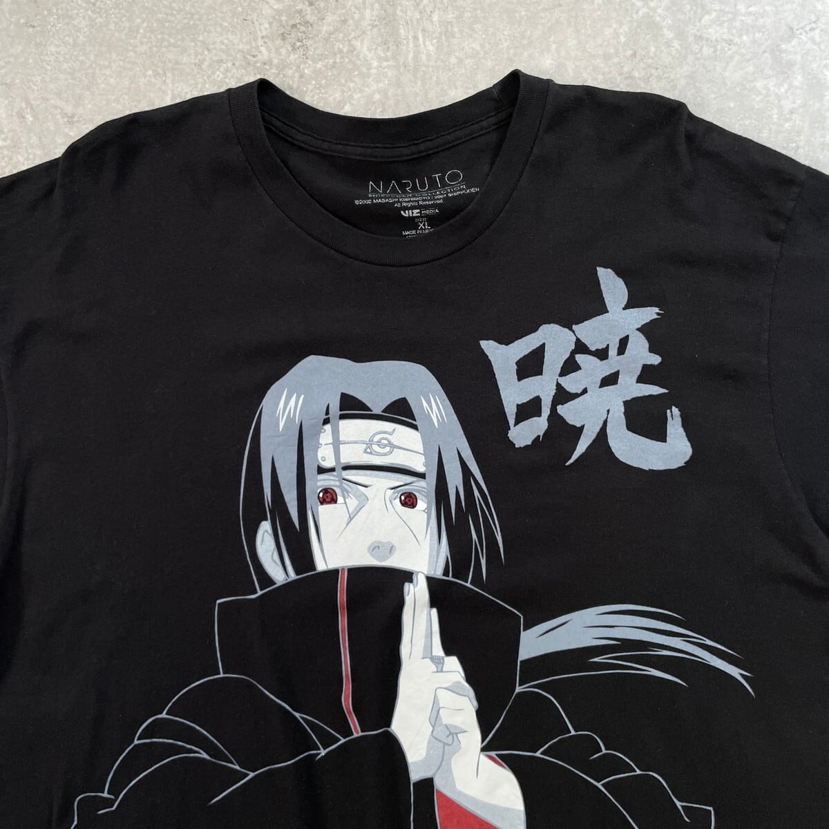 NARUTO 疾風伝 うちはイタチ 暁 アニメ キャラクタープリントTシャツ