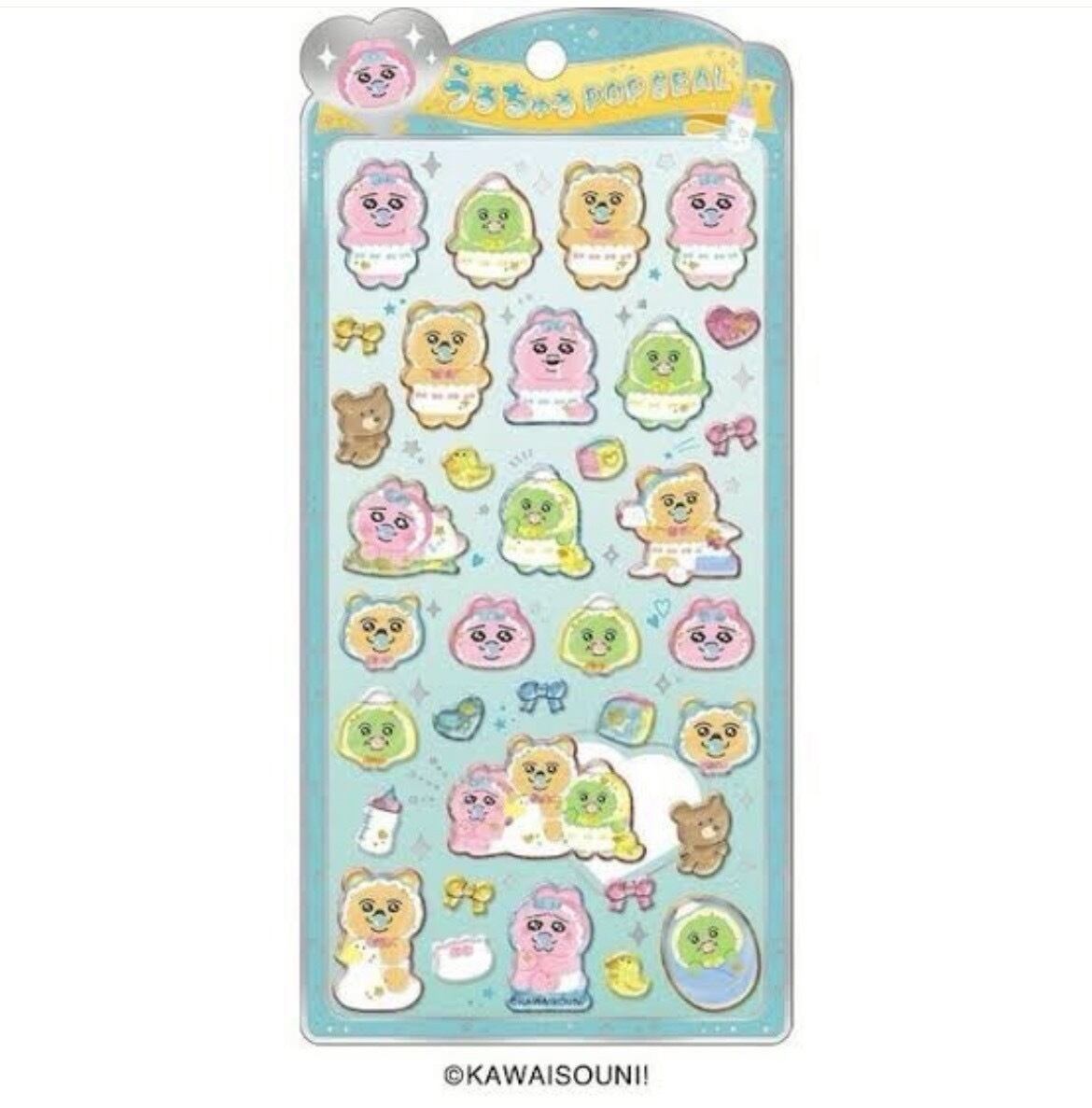 正規品 うるちゅるポップシール まとめ売り 14点 パワパフ おぱんちゅうさぎ うるちゅるポップシール おぱんちゅうさぎ2 | candybox