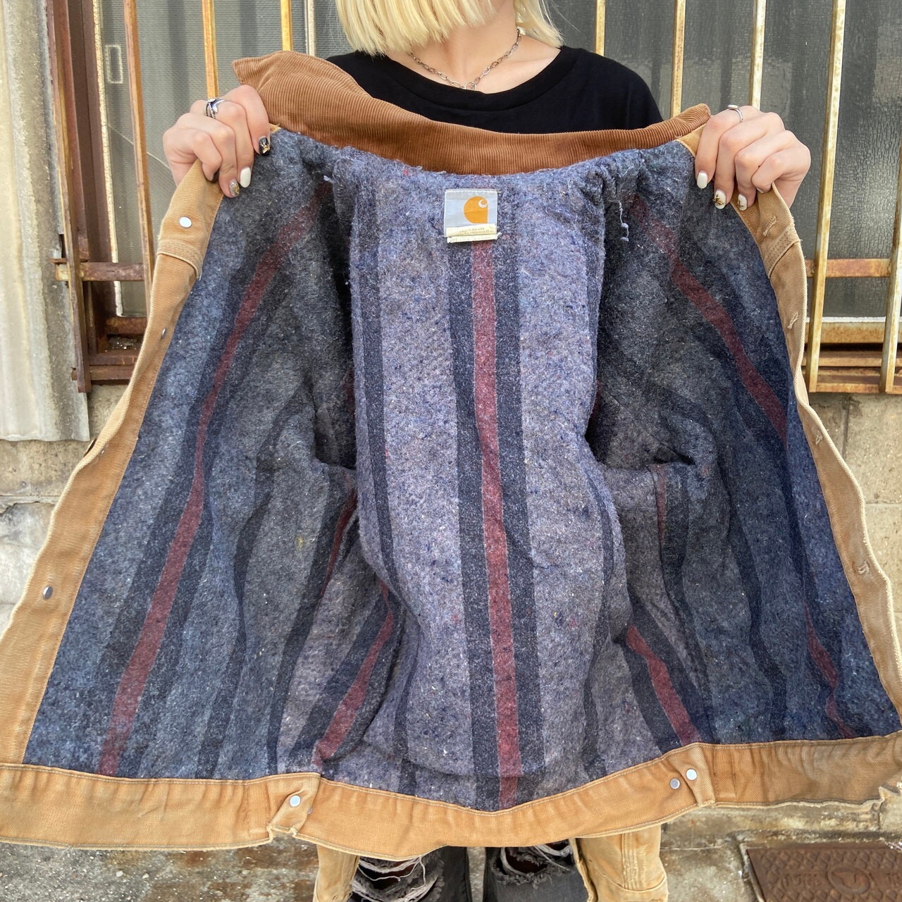 90年代 USA製 Carhartt カーハート J09 BRN ダック キャンバス 