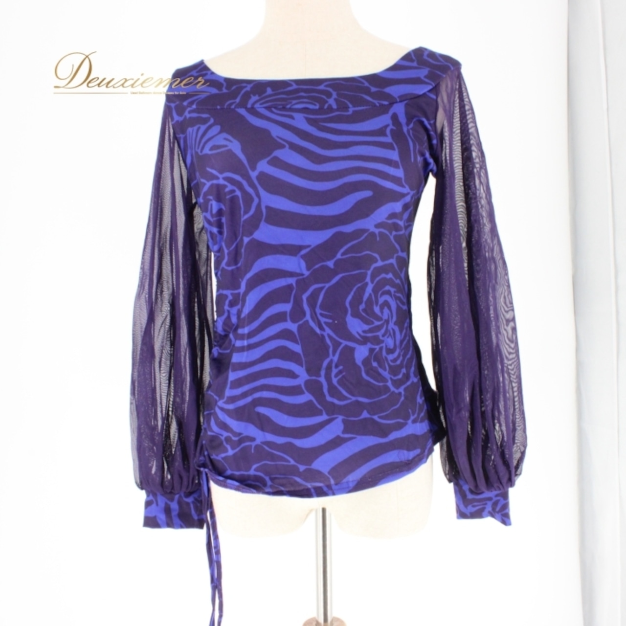 社交ダンス 衣装 スタンダード トップス レッスンウェア レディース ICHIOKU イチオク ブルー系 青 レース 長袖 練習着 かわいい 花柄 シック デザイン 薄手 おしゃれ 個性的 スタイリッシュ ストレッチ カジュアル ダンスウェア 発表会 舞台衣装 フォーマル レッスン着 動きやすい 運動用 季節問わず