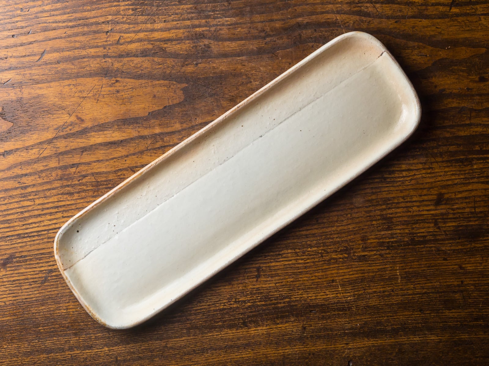 荒鉄線 長皿 （魚皿・長角皿）／古谷 浩一