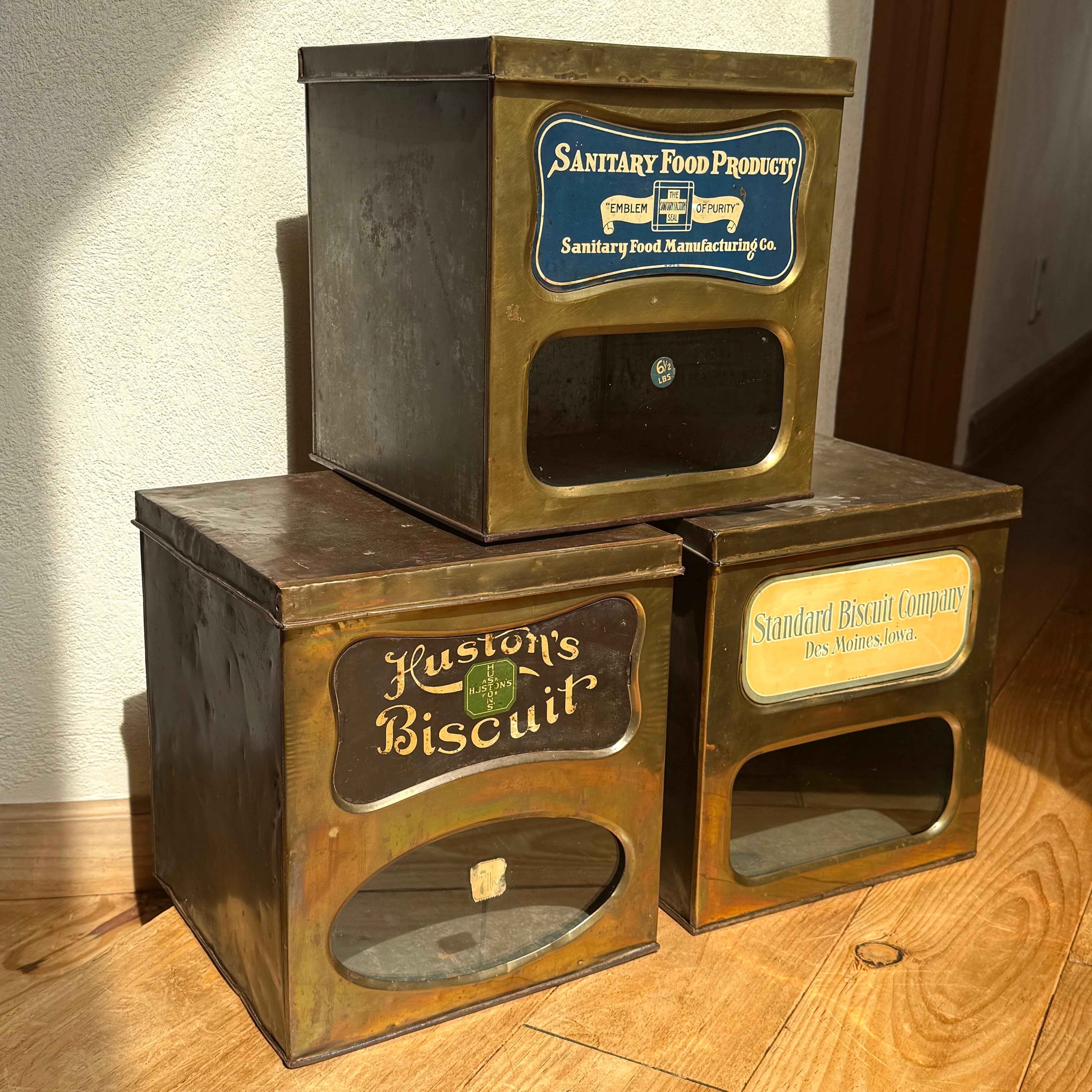 Vintage Biscuit Display Box ビスケットボックス ディスプレイ