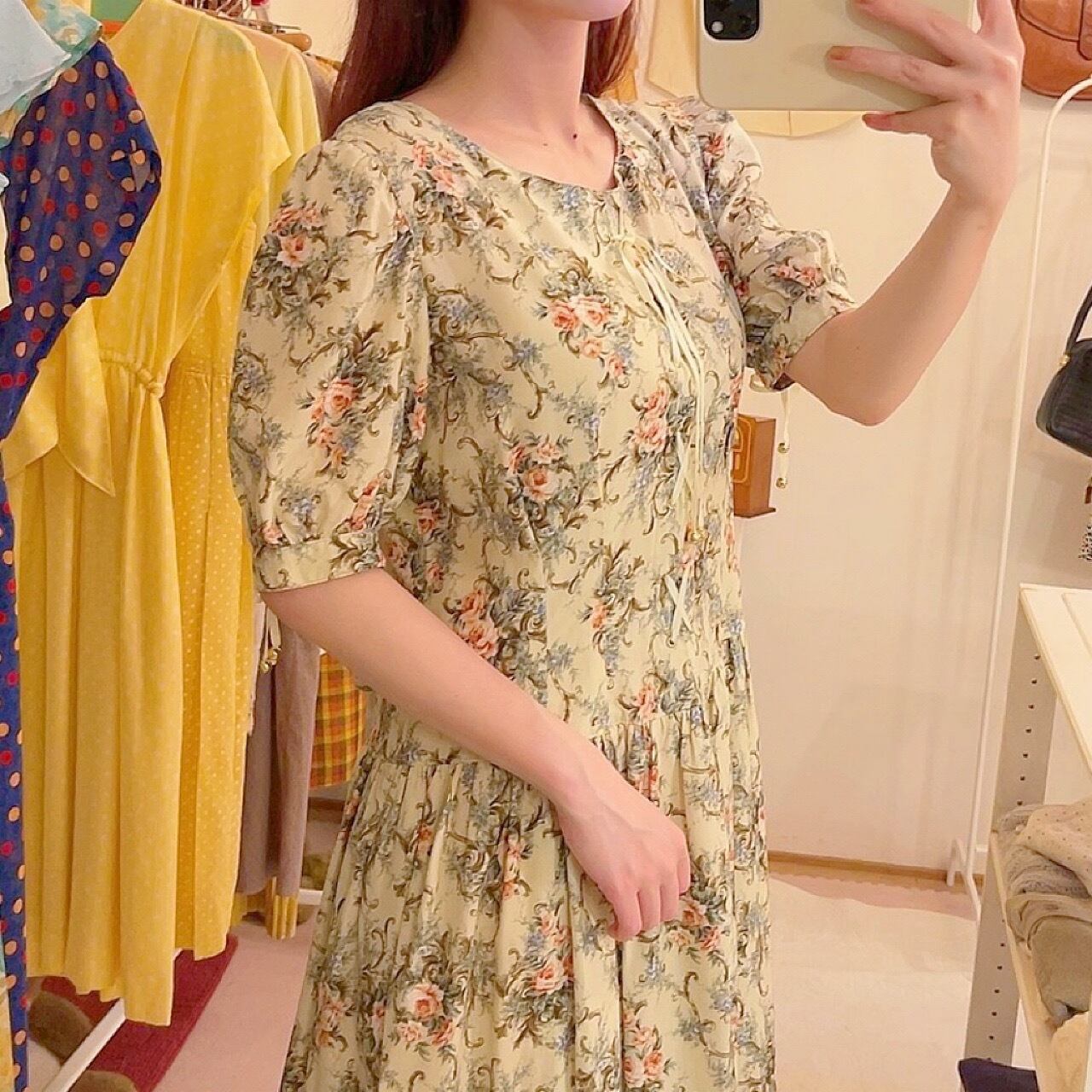 high laced shoes ribbon rose one-piece