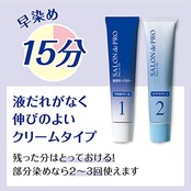 サロンドプロ 白髪染め 無香料ヘアカラー 早染めクリーム 3A 明るいアッシュブラウン [医薬部外品]