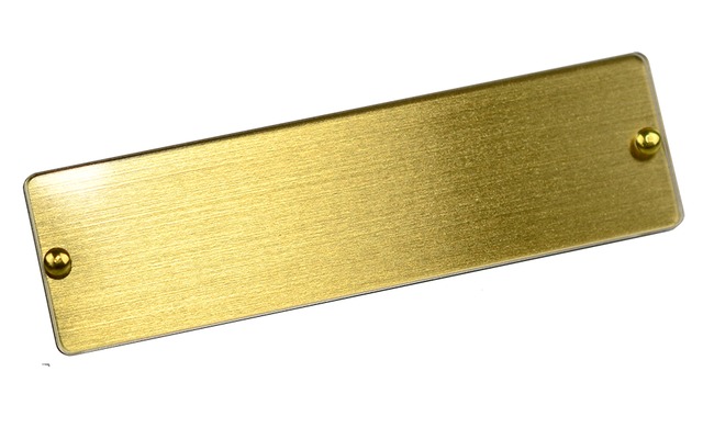 真鍮差し換え名札ＤＸ　70×20ミリ　強力マグネット留め具