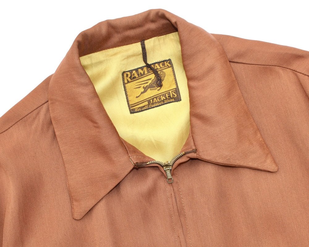Vintage Rayon Gabardine Half Jacket [Early 1950s-] [RAM JACK] | beruf