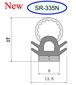 SR-335N（エアータイトガスケット）1m ごむの森オリジナル品 １〜５Ｍまでご希望の長さでお買い求め出来ます