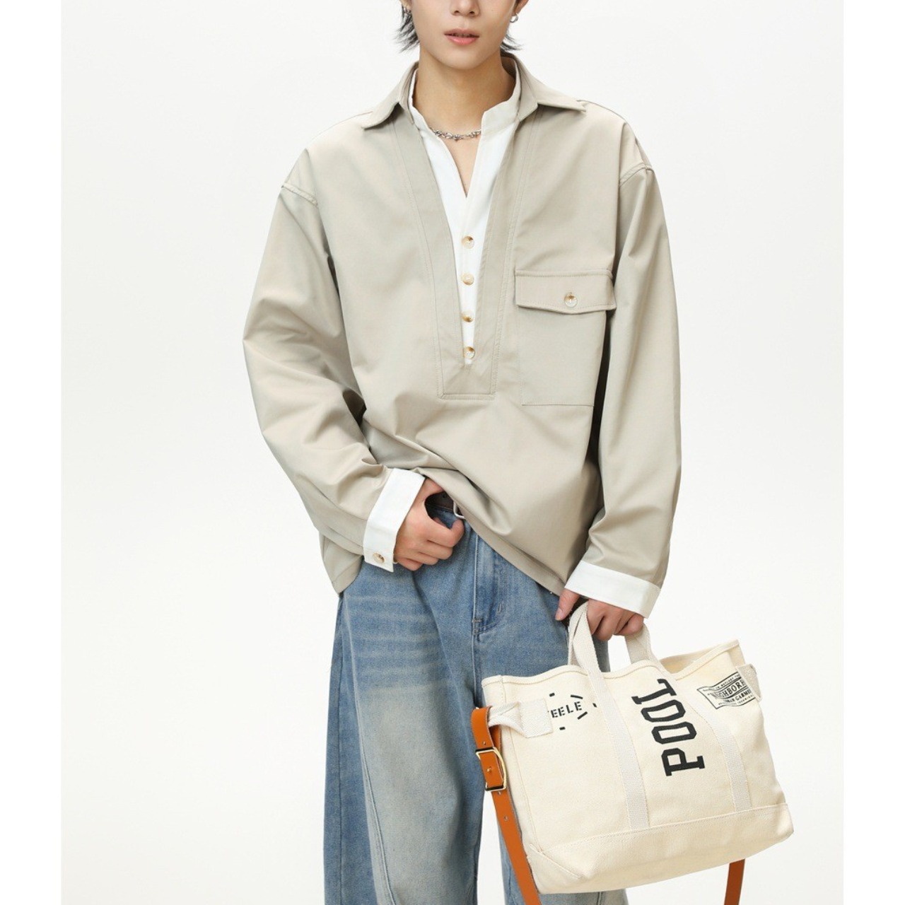 【Easy Layer】レイヤードシャツ　TB2057・画像3