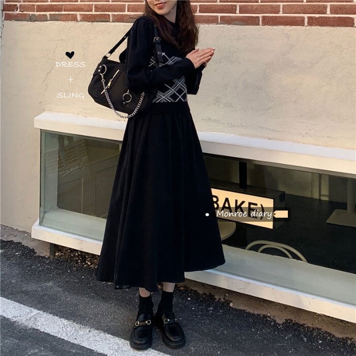 スタイルスカート スタンダードウィンター レトロ 冬物 モンロー11811527004