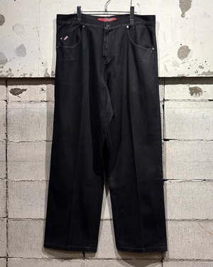 【Caka otto】“MECCA” Vintage Coating Black Baggy Jeans