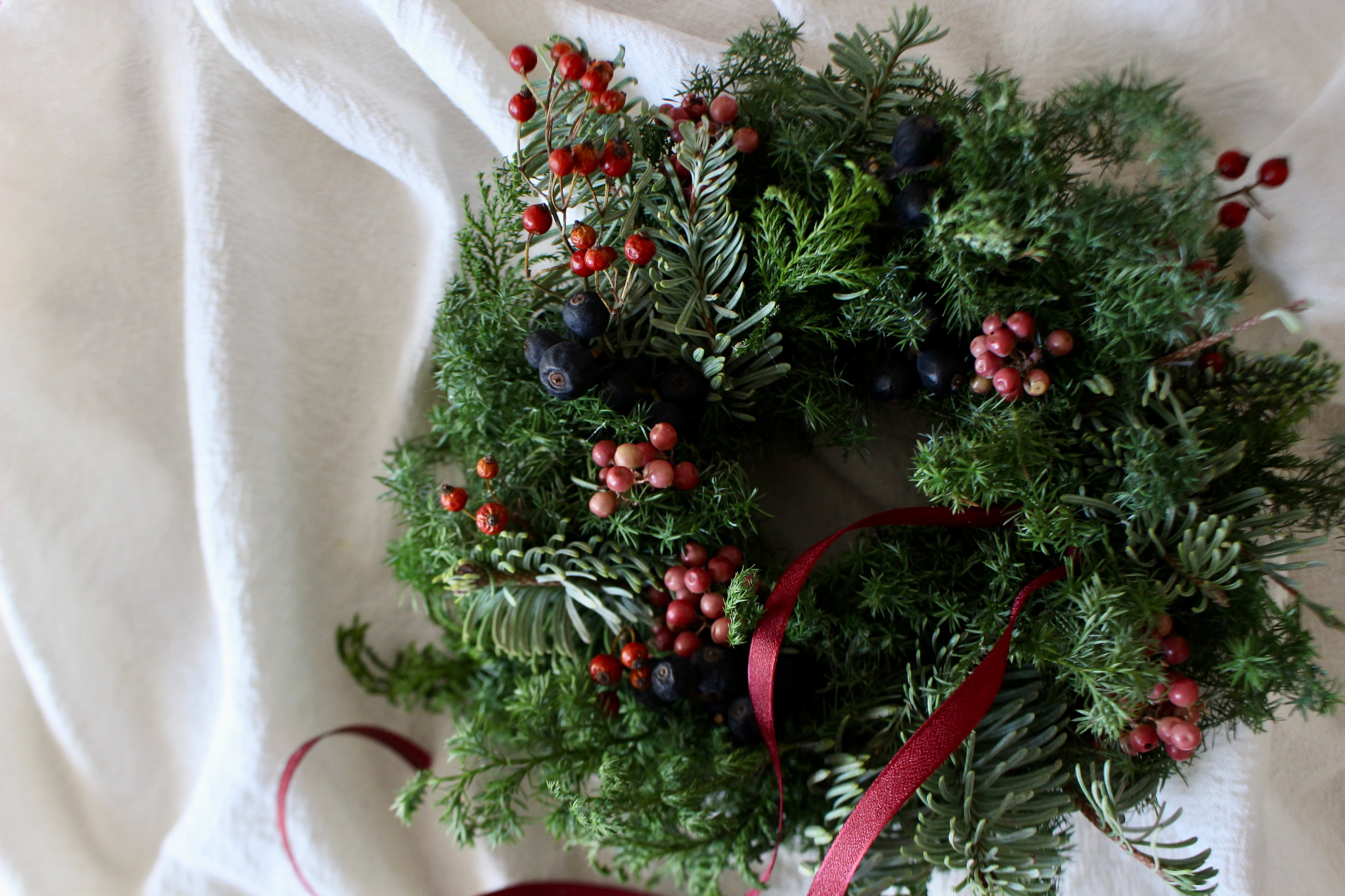 受注生産 クリスマス スワッグ ドライフラワー ハンドメイド リース